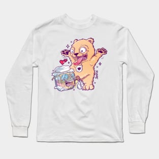 I love you beary much honey and bear pun Long Sleeve T-Shirt